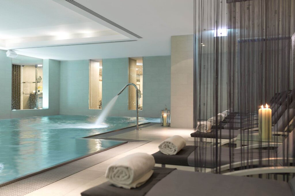 The Ritz Carlton indoor pool at luxury spa hotels in Vienna