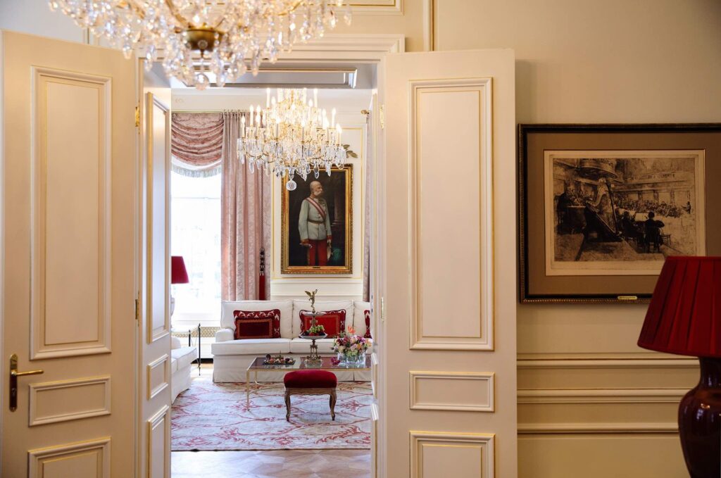 Hotel Sacher Wien presidential suite of luxury Vienna hotels room